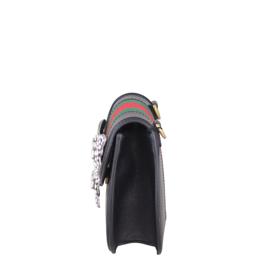 Gucci Small Linea Crystal Butterfly Shoulder Bag
