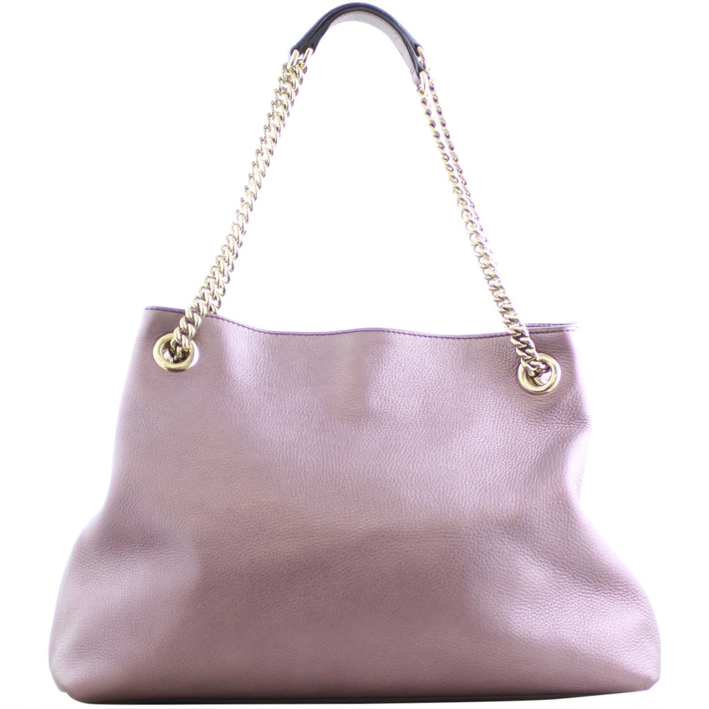 Gucci Soho Chain Medium Shoulder Bag Metallic