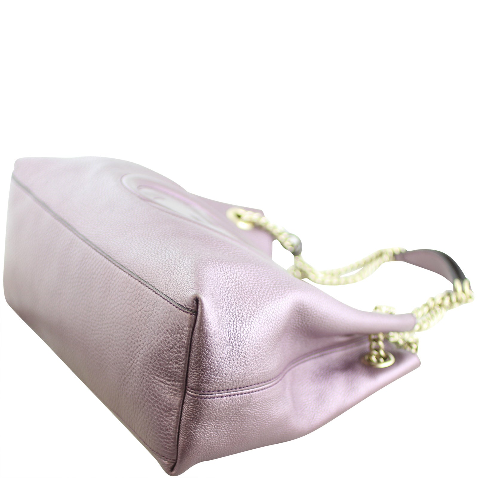 Gucci Soho Chain Medium Shoulder Bag Metallic