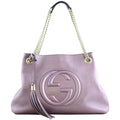 Gucci Soho Chain Medium Shoulder Bag Metallic