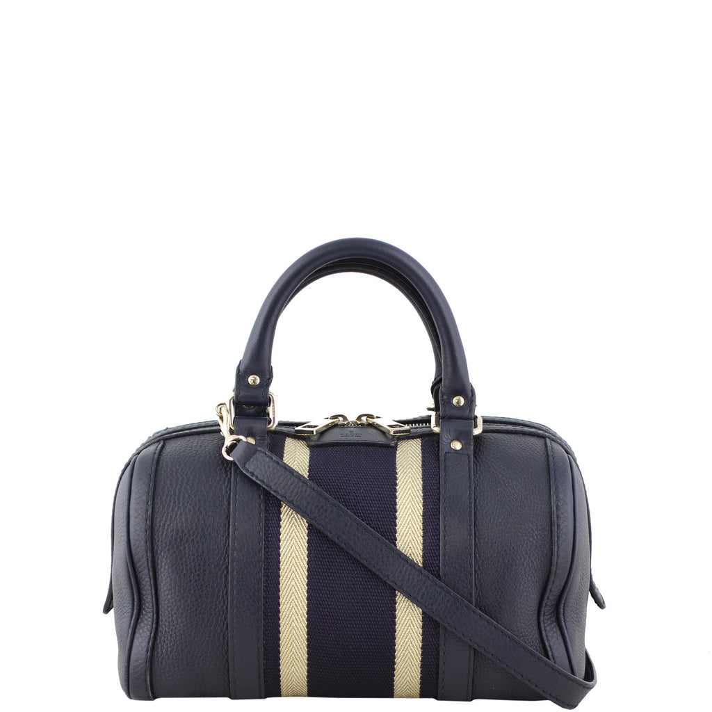 Gucci Vintage Web Boston Bag Small