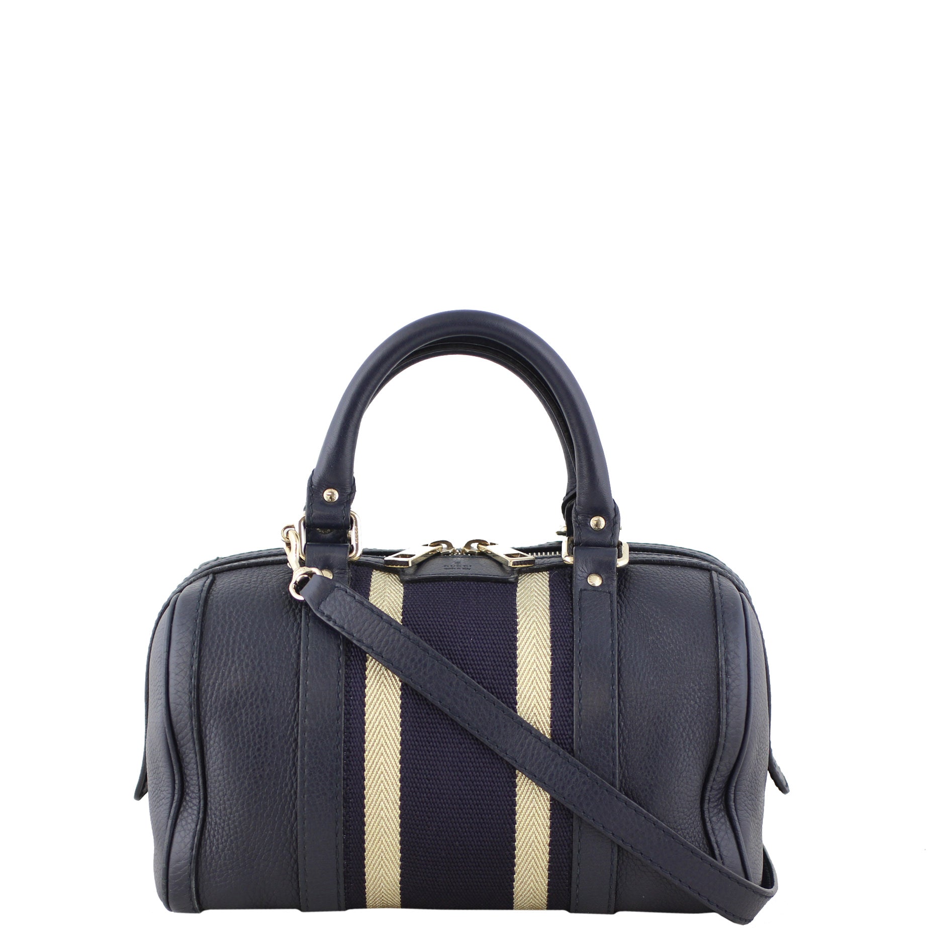 Gucci Vintage Web Boston Bag Small