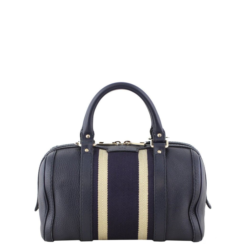 Gucci Vintage Web Boston Bag Small