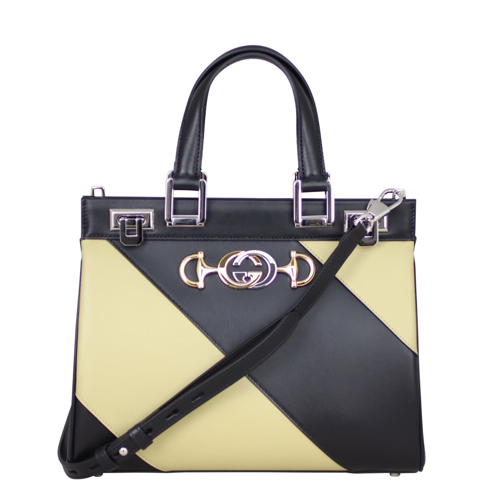 Gucci Zumi Diagonal Stripe Small Tote