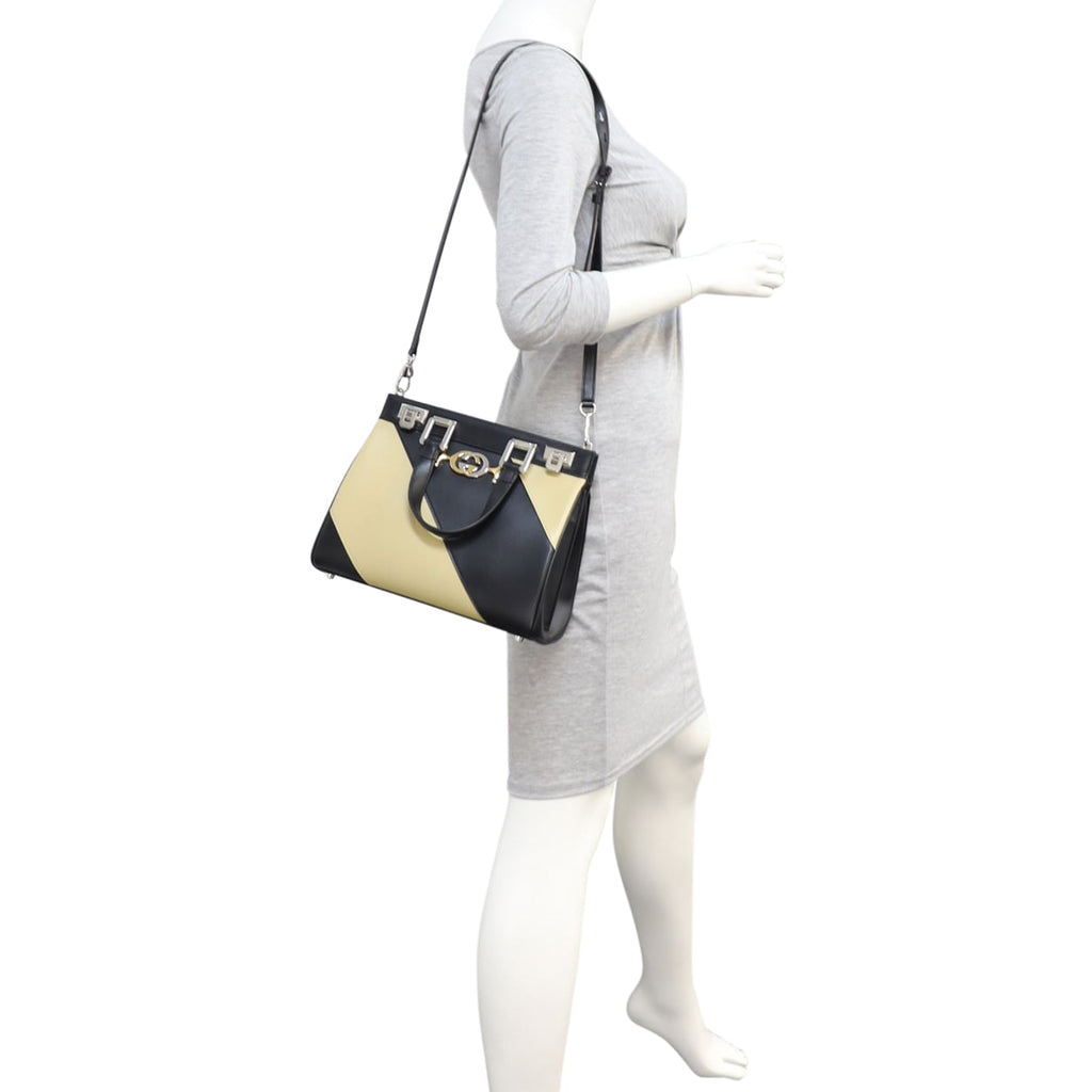 Gucci Zumi Diagonal Stripe Small Tote