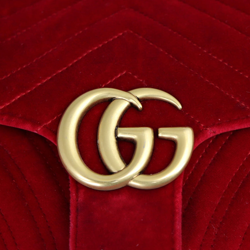 Gucci GG Marmont Velvet Small Shoulder Bag