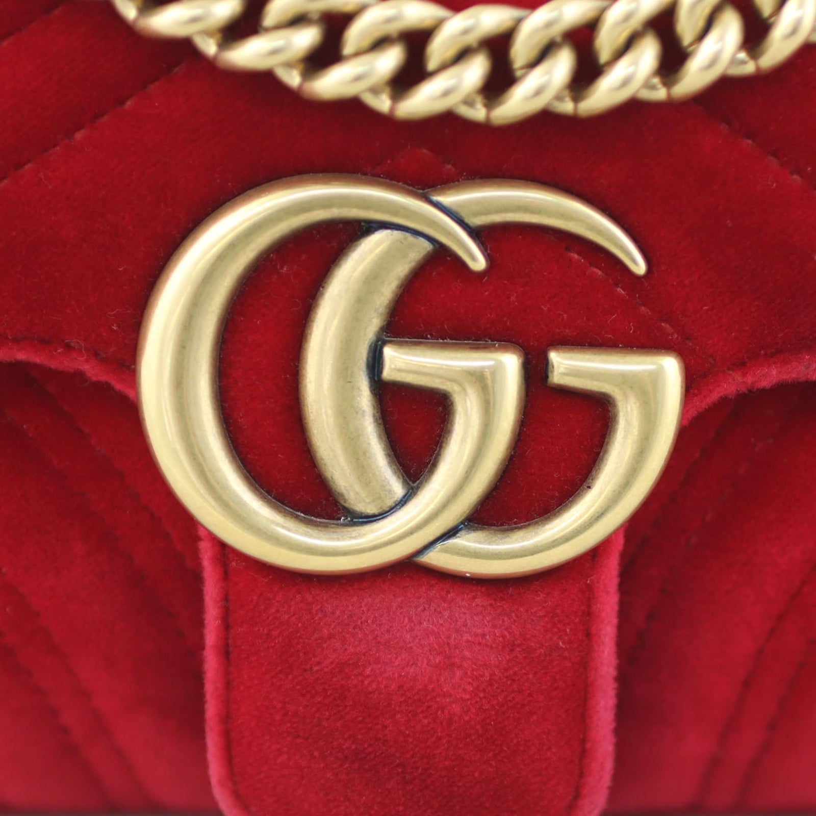 Gucci GG Marmont Velvet Mini Shoulder Bag