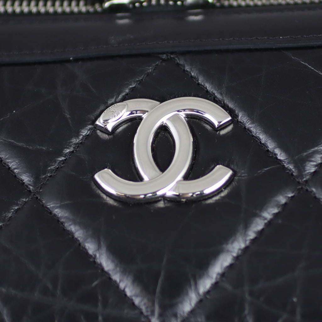Chanel CC Quilted Bowling Bag Small