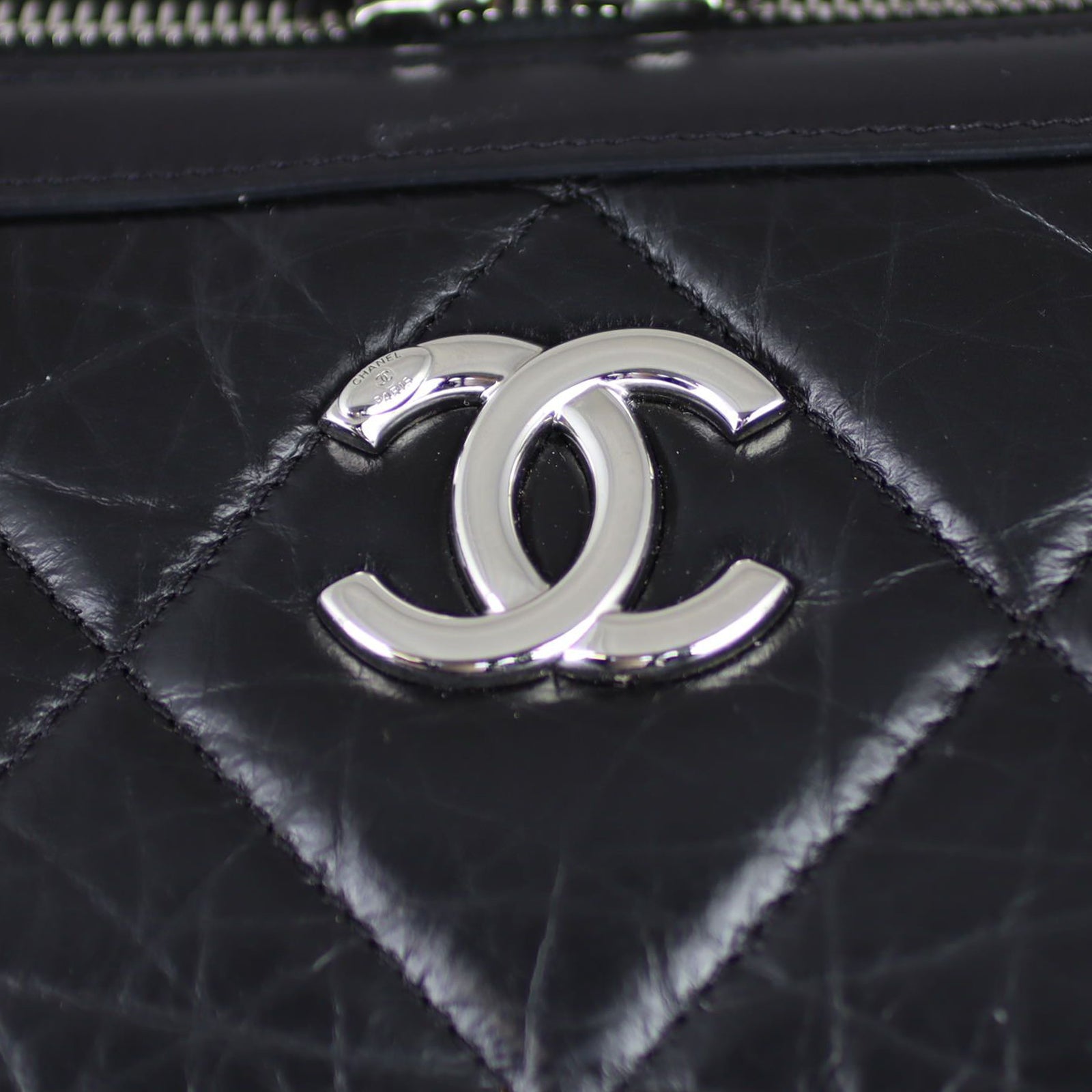 Chanel CC Quilted Bowling Bag Small