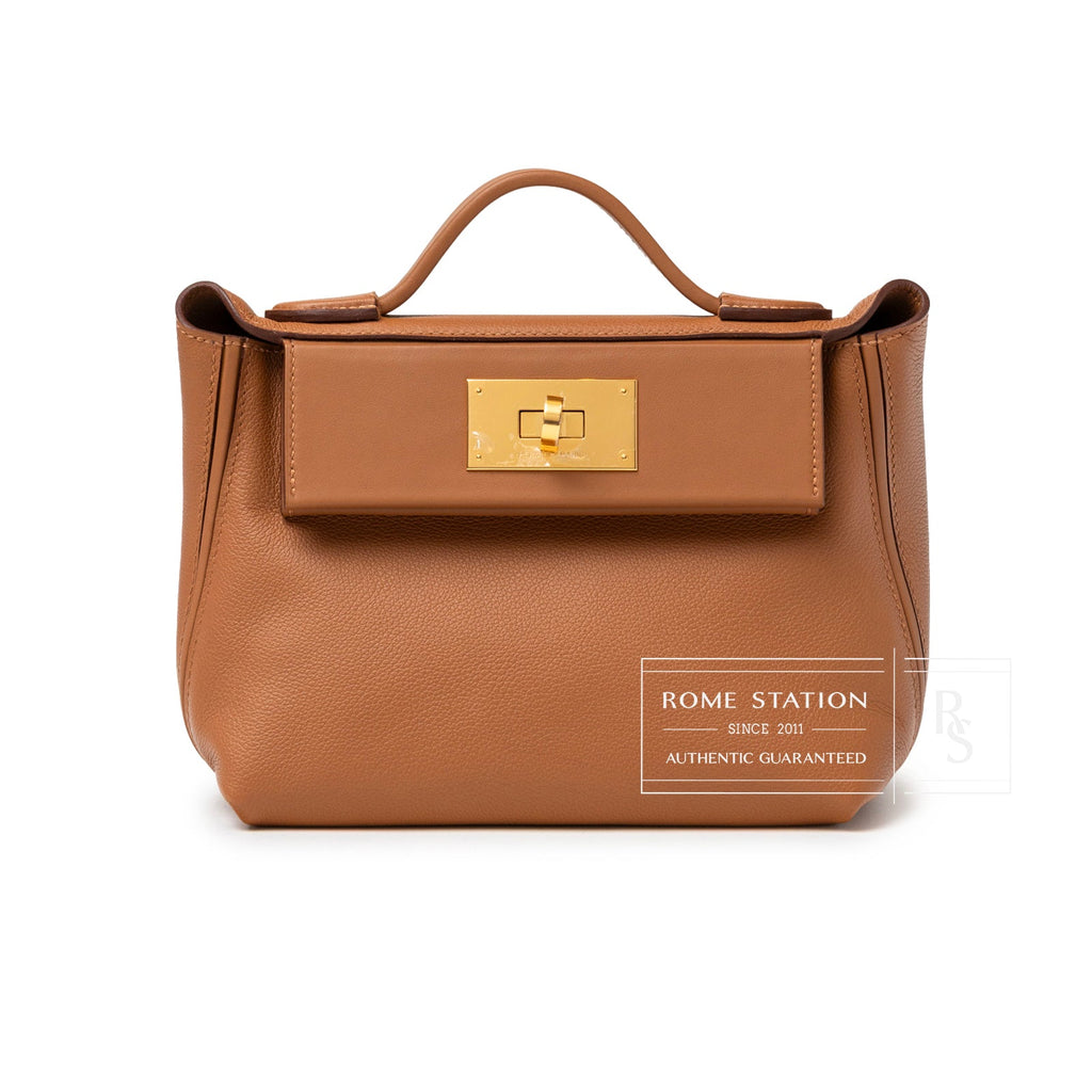 Hermès 24/24 21 Gold Evercolor Swift Gold Hardware