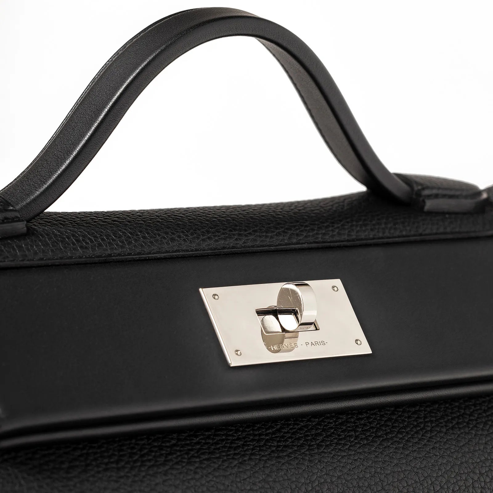 Hermès 24/24 29 Bag Black Taurillon Maurice/Swift Palladium Hardware