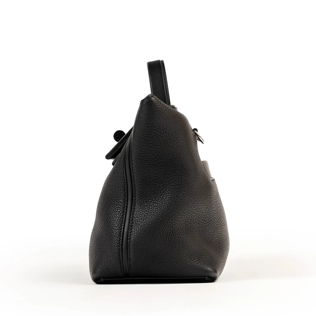 Hermès 24/24 29 Bag Black Taurillon Maurice/Swift Palladium Hardware