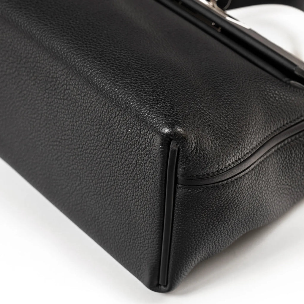 Hermès 24/24 29 Bag Black Taurillon Maurice/Swift Palladium Hardware