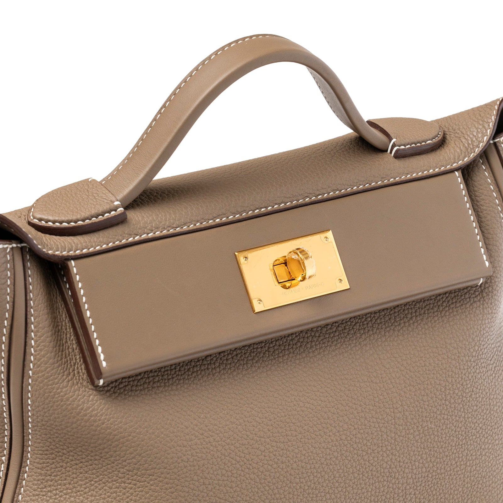 Hermès 24/24 29 Etoupe Togo and Swift Gold Hardware