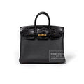 Hermès Birkin 25 Black Togo and Matte Alligator Touch Gold Hardware
