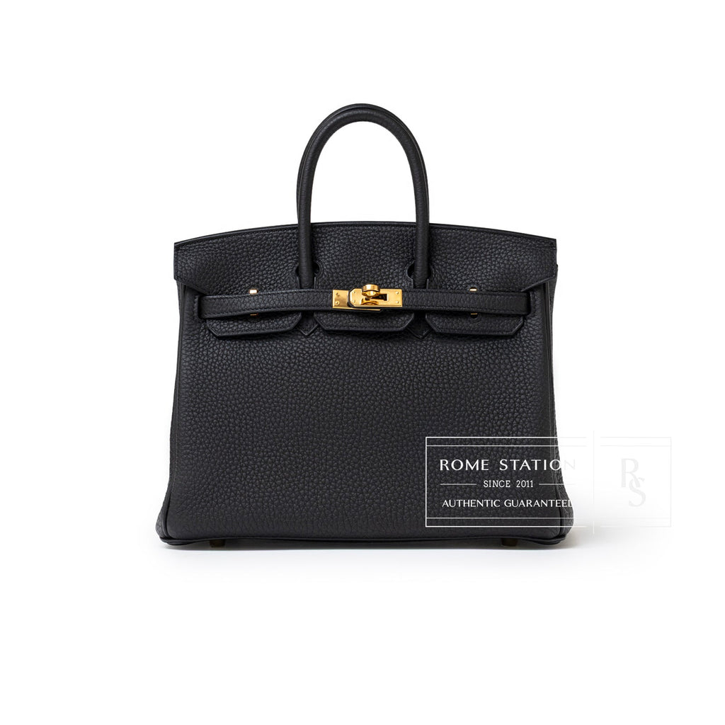 Hermès Birkin 25 Black Togo Gold Hardware