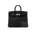Hermès Birkin 25 Black Togo Palladium Hardware