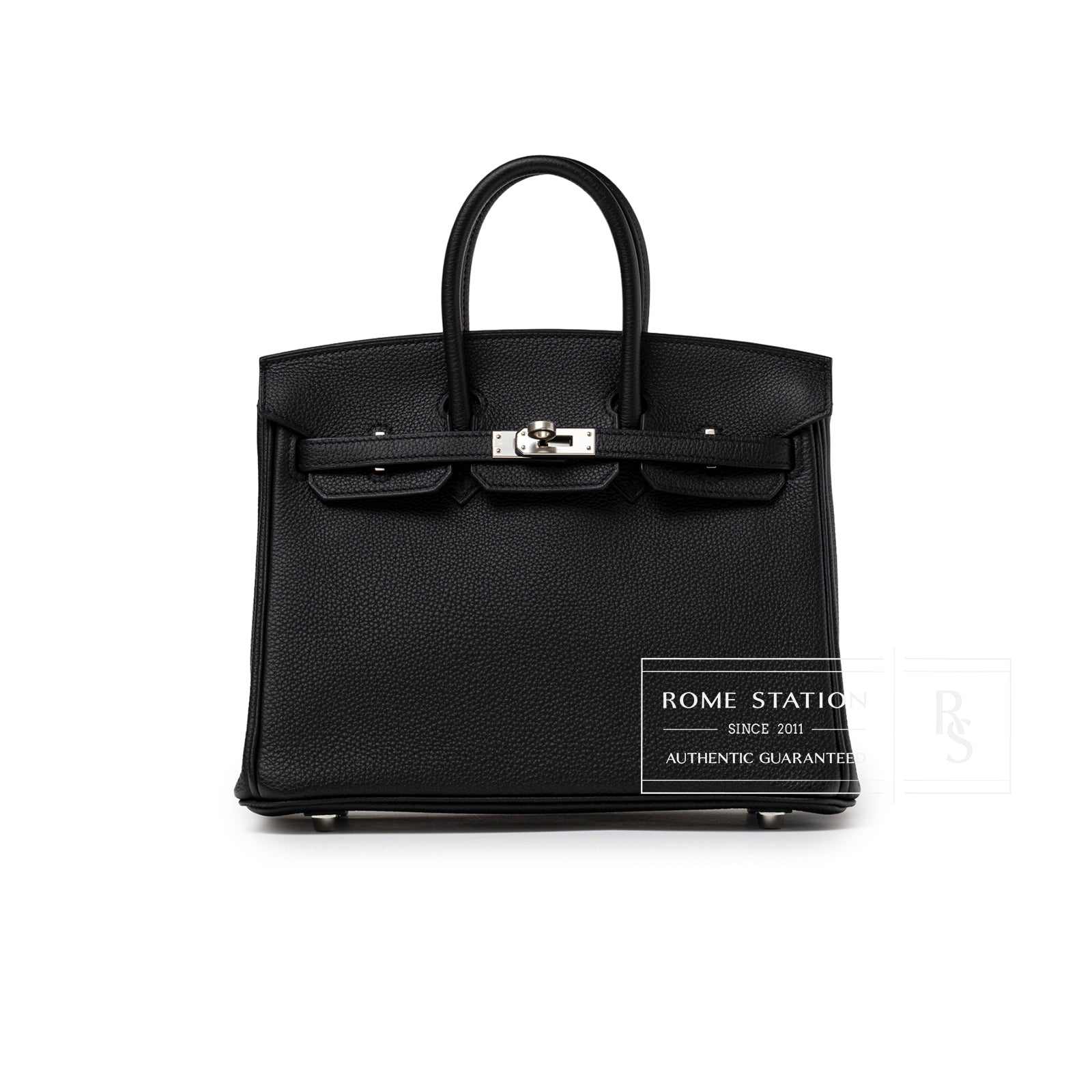 Hermès Birkin 25 Black Togo Palladium Hardware