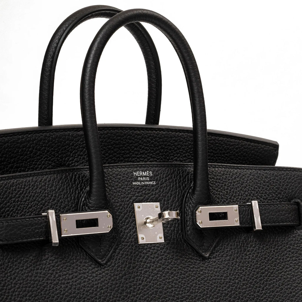 Hermès Birkin 25 Black Togo Palladium Hardware