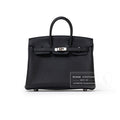 Hermès Birkin 25 Black Togo Palladium Hardware