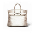Hermès Birkin 25 Blanc Himalaya Matte Niloticus Crocodile Palladium Hardware