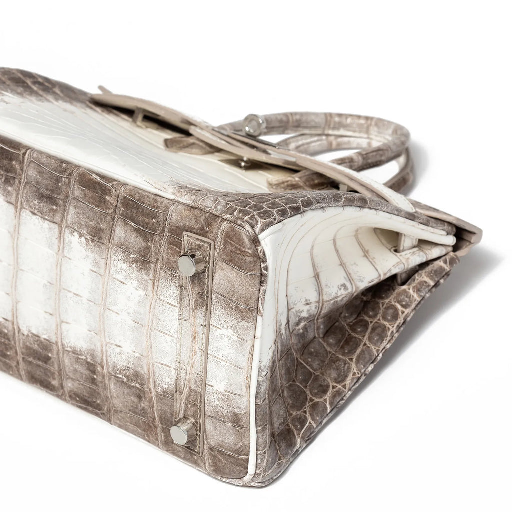 Hermès Birkin 25 Blanc Himalaya Matte Niloticus Crocodile Palladium Hardware
