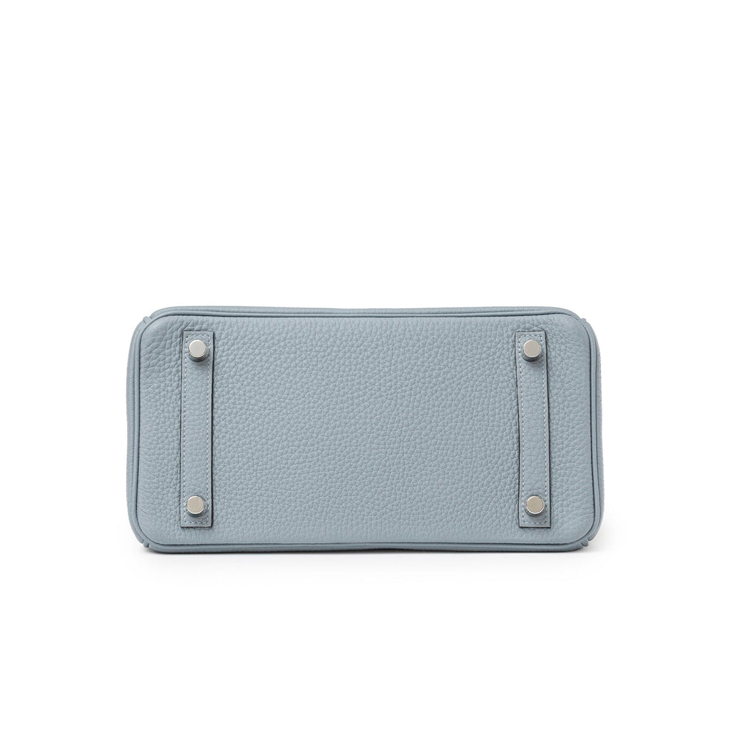 Hermès Birkin 25 Blue Lin Verso Beige De Weimar Togo Palladium Hardware