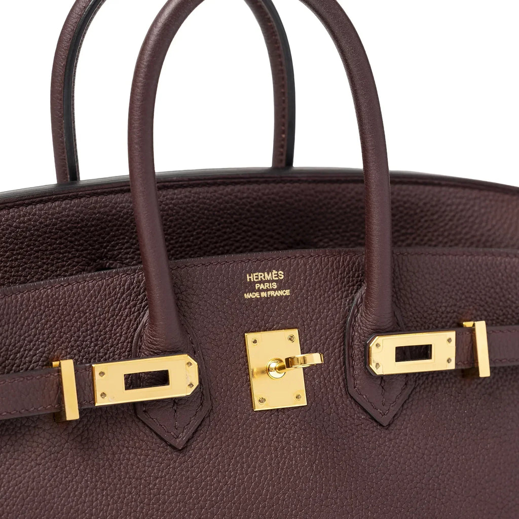 Hermès Birkin 25 Bordeaux Togo Gold Hardware