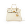 Hermès Birkin 25 Craie Togo Gold Hardware