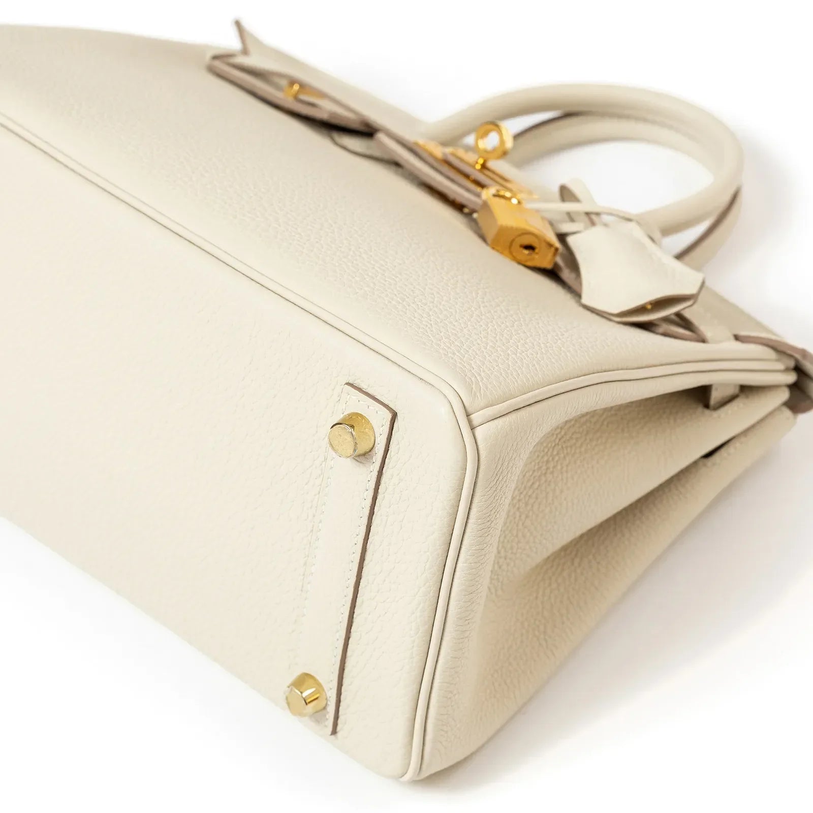 Hermès Birkin 25 Craie Togo Gold Hardware