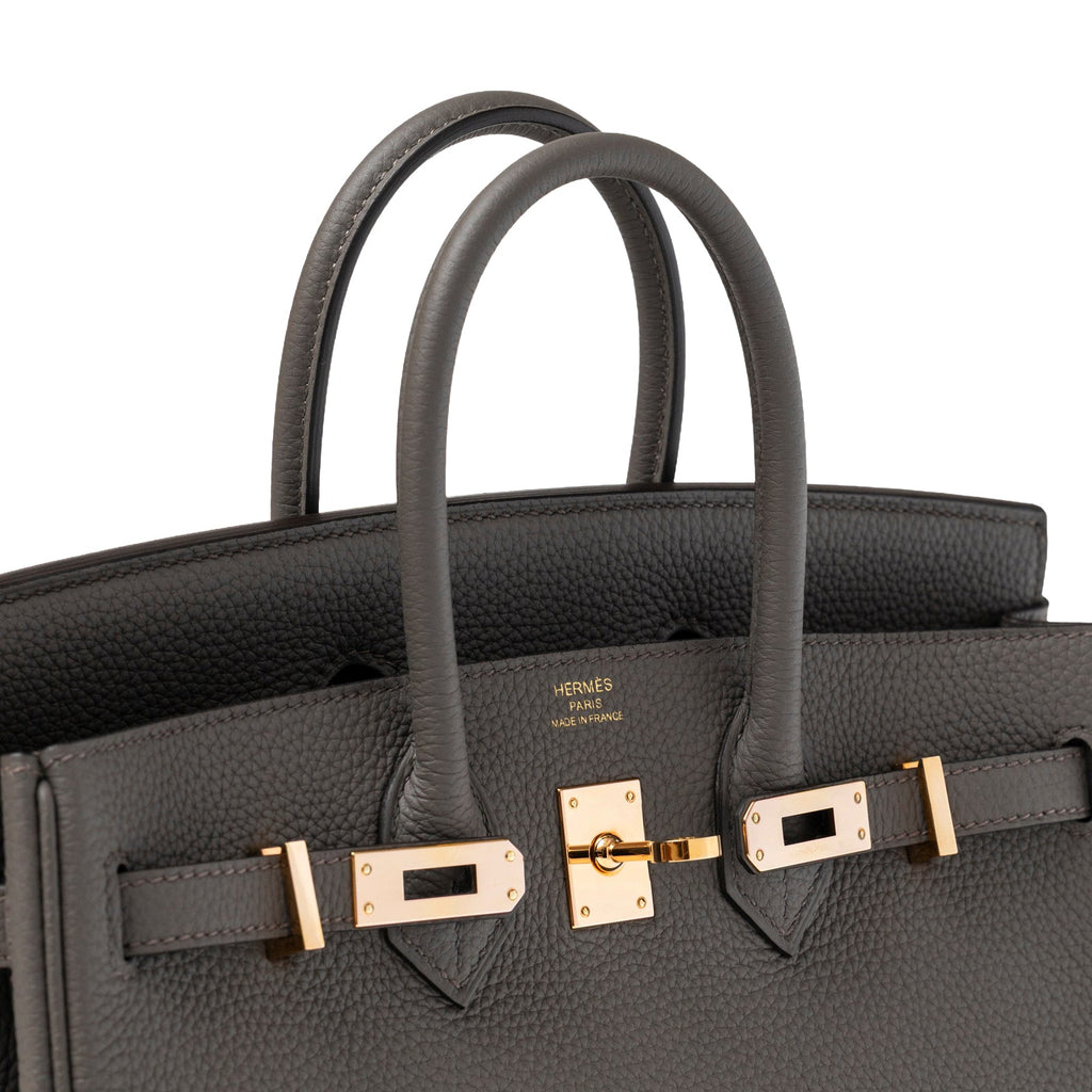 Hermès Birkin 25 Etain Togo Rose Gold Hardware