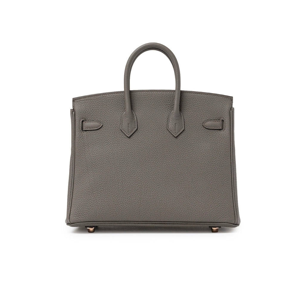 Hermès Birkin 25 Etain Togo Rose Gold Hardware