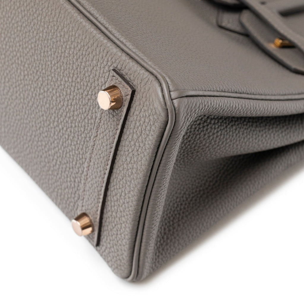 Hermès Birkin 25 Etain Togo Rose Gold Hardware