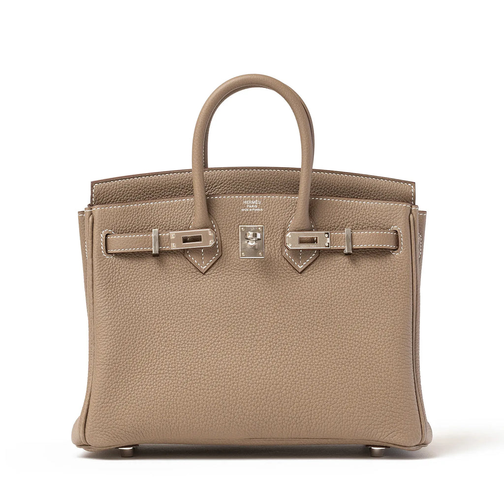 Hermès Birkin 25 Etoupe Togo Palladium Hardware
