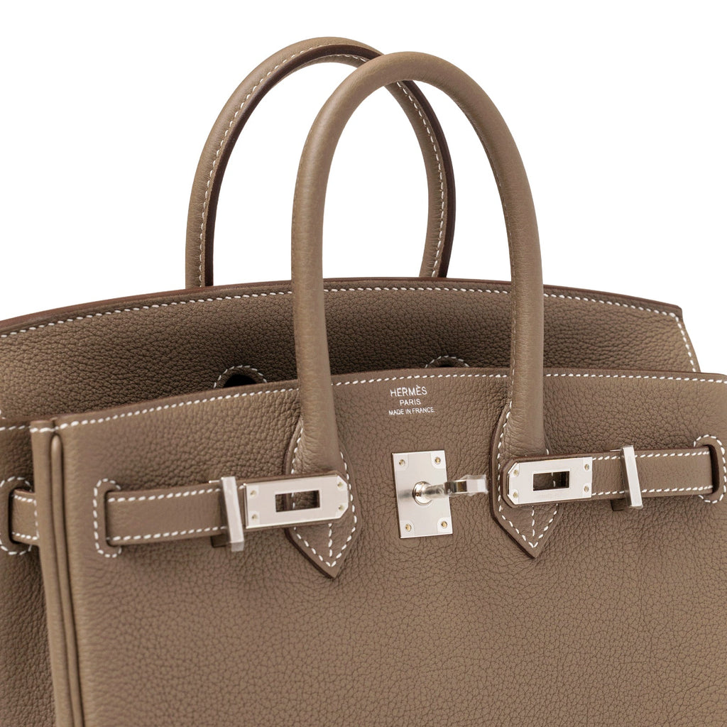 Hermès Birkin 25 Etoupe Togo Palladium Hardware