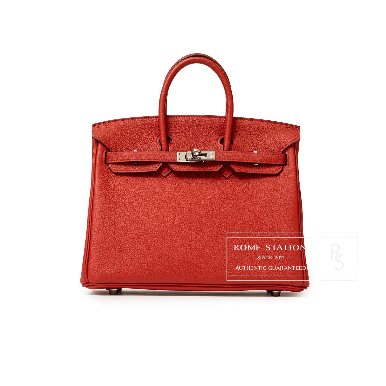 Hermès Birkin 25 Geranium Togo Palladium Hardware