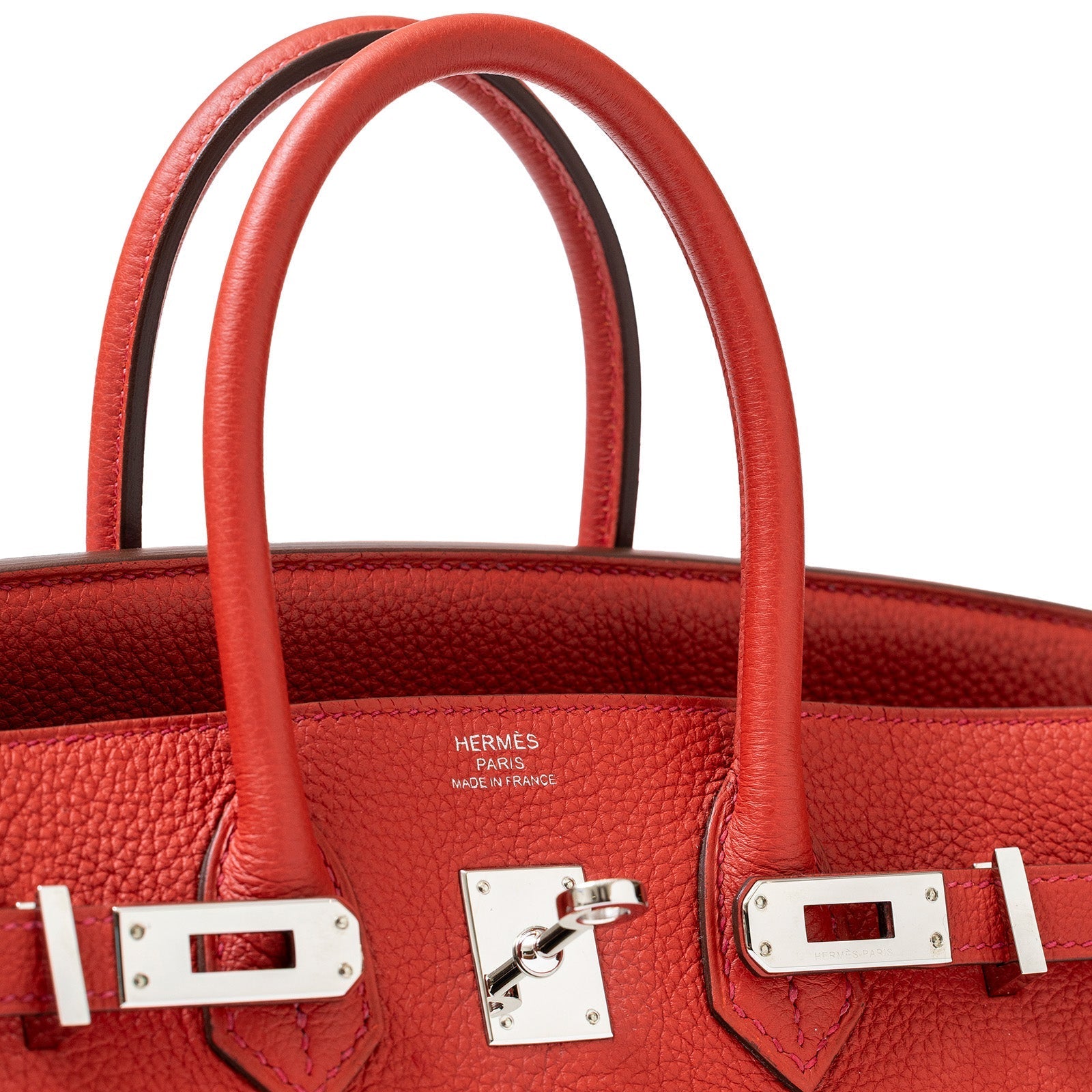 Hermès Birkin 25 Geranium Togo Palladium Hardware