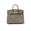 Hermès Birkin 25 Gris Meyer Togo Gold Hardware