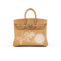 Hermès Birkin 25 In and Out Biscuit/Blanc Swift Palladium Hardware
