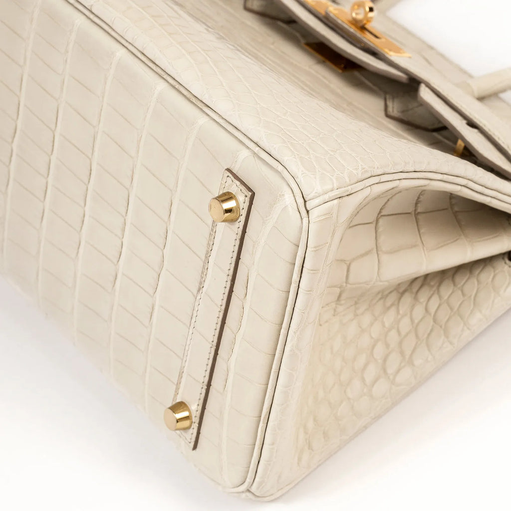 Hermès Birkin 30 Beton Matte Alligator Gold Hardware