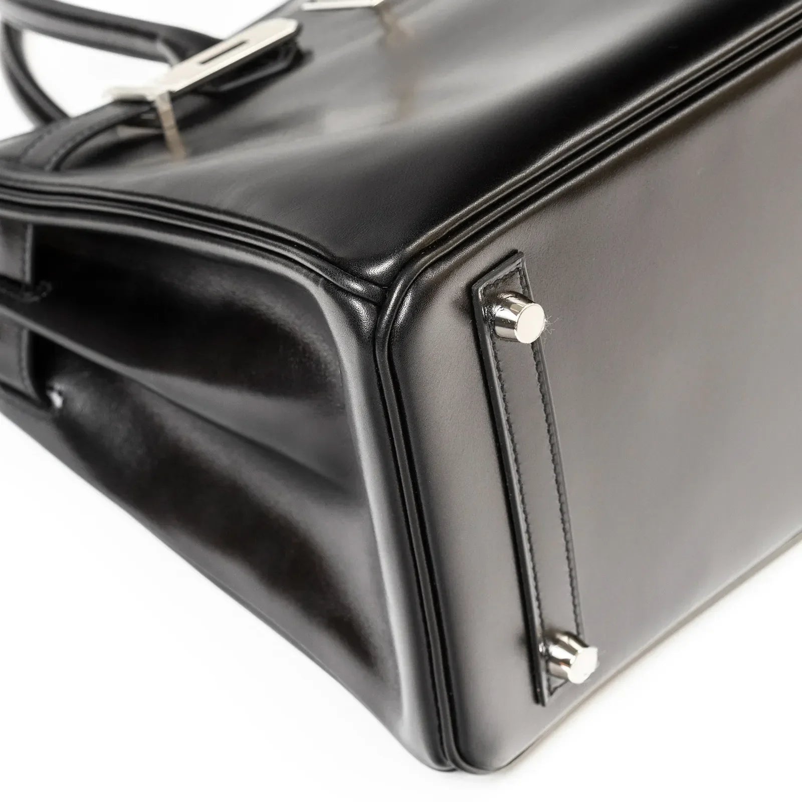 Hermès Birkin 30 Black Box Palladium Hardware