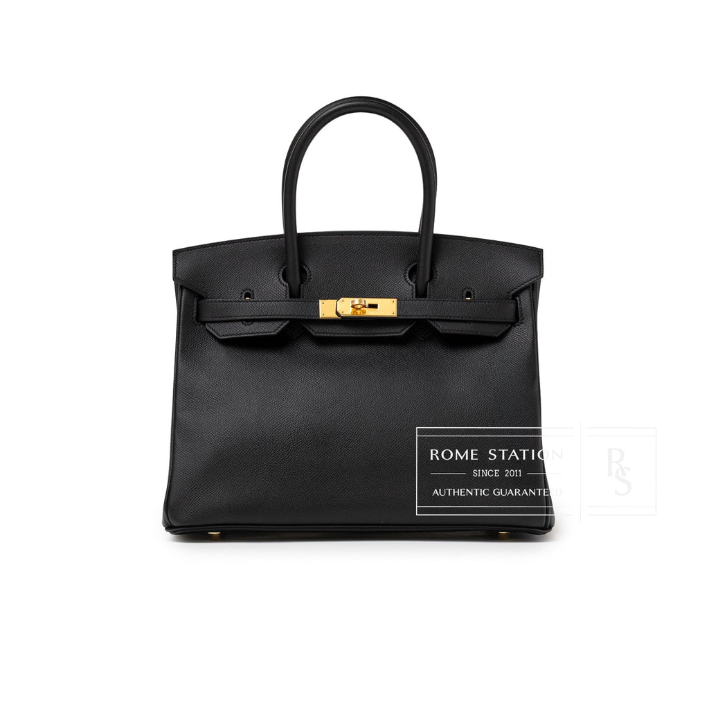 Hermès Birkin 30 Black Epsom Gold Hardware