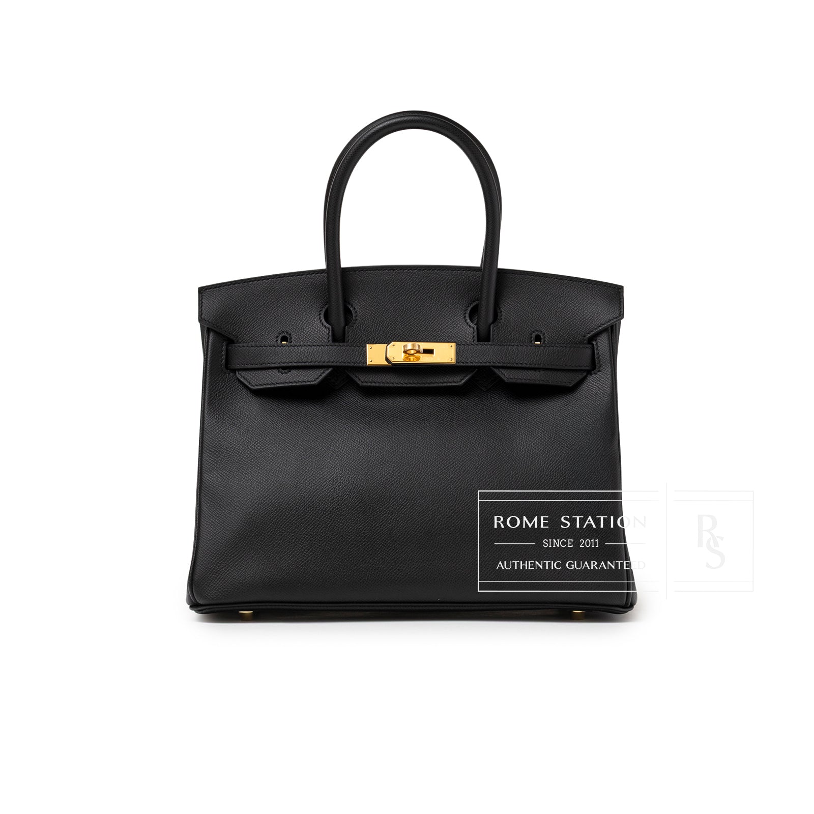 Hermès Birkin 30 Black Epsom Gold Hardware