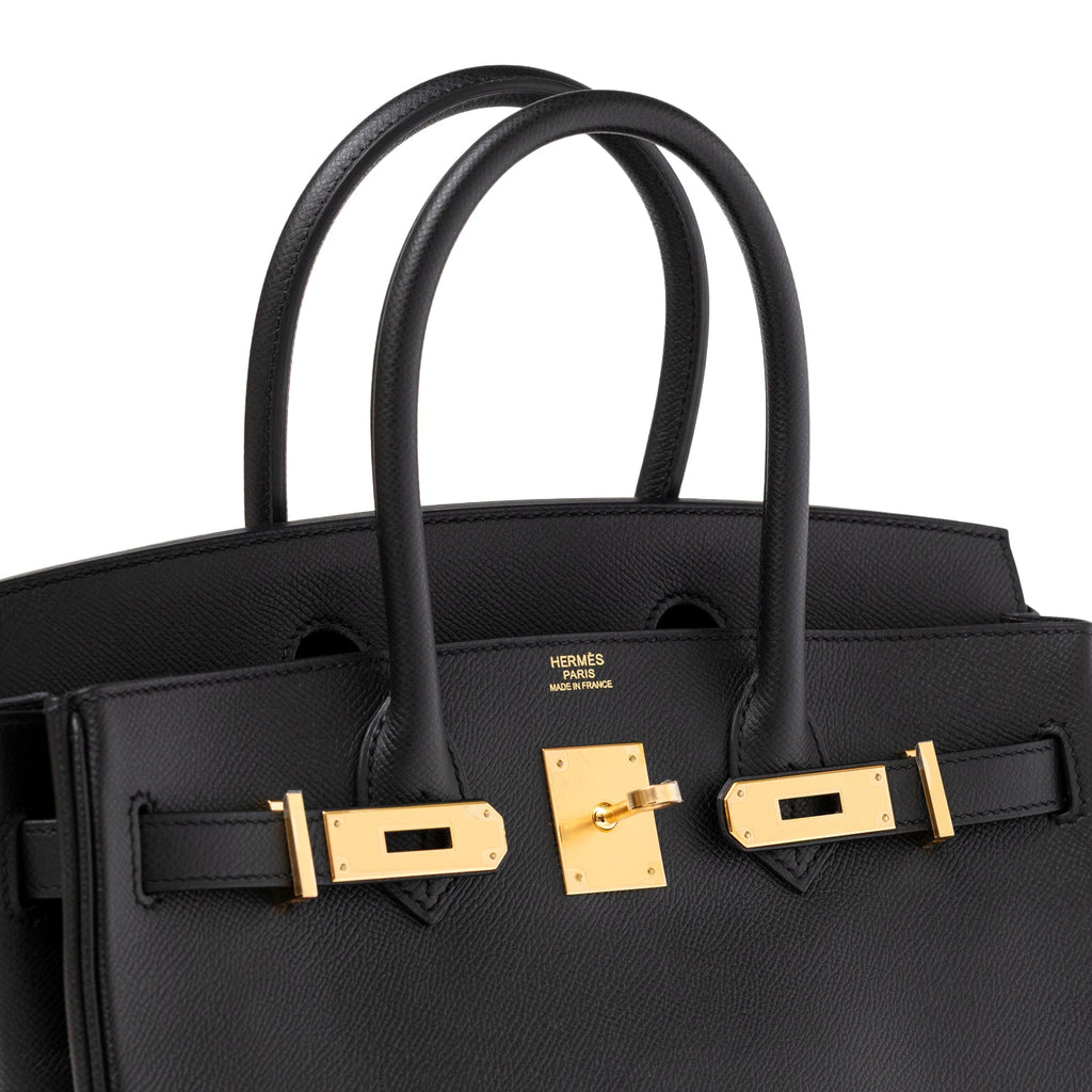 Hermès Birkin 30 Black Epsom Gold Hardware