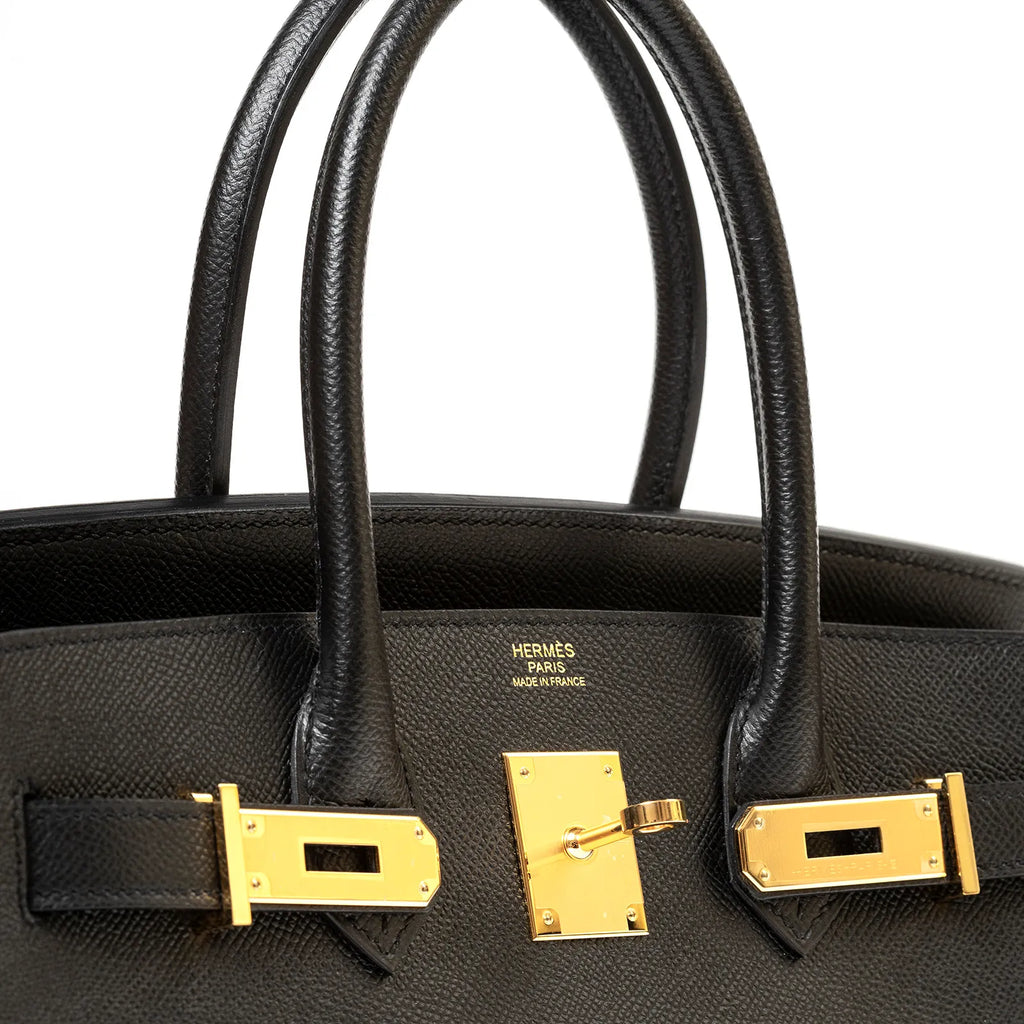 Hermès Birkin 30 Black Epsom Gold Hardware