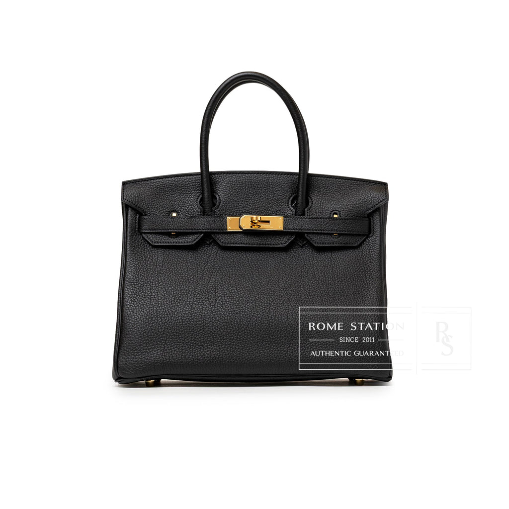 Hermès Birkin 30 Black Togo Gold Hardware