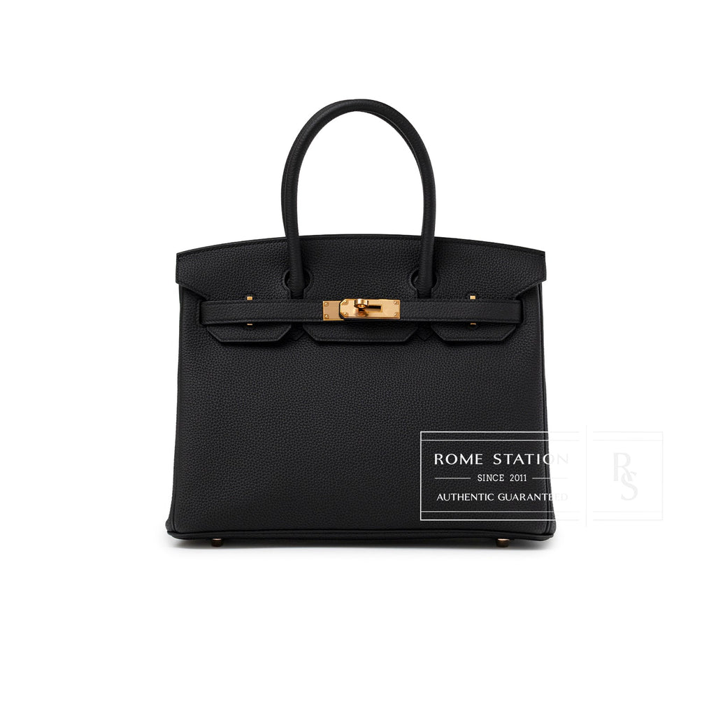 Hermès Birkin 30 Black Togo Rose Gold Hardware