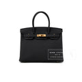 Hermès Birkin 30 Black Togo Rose Gold Hardware