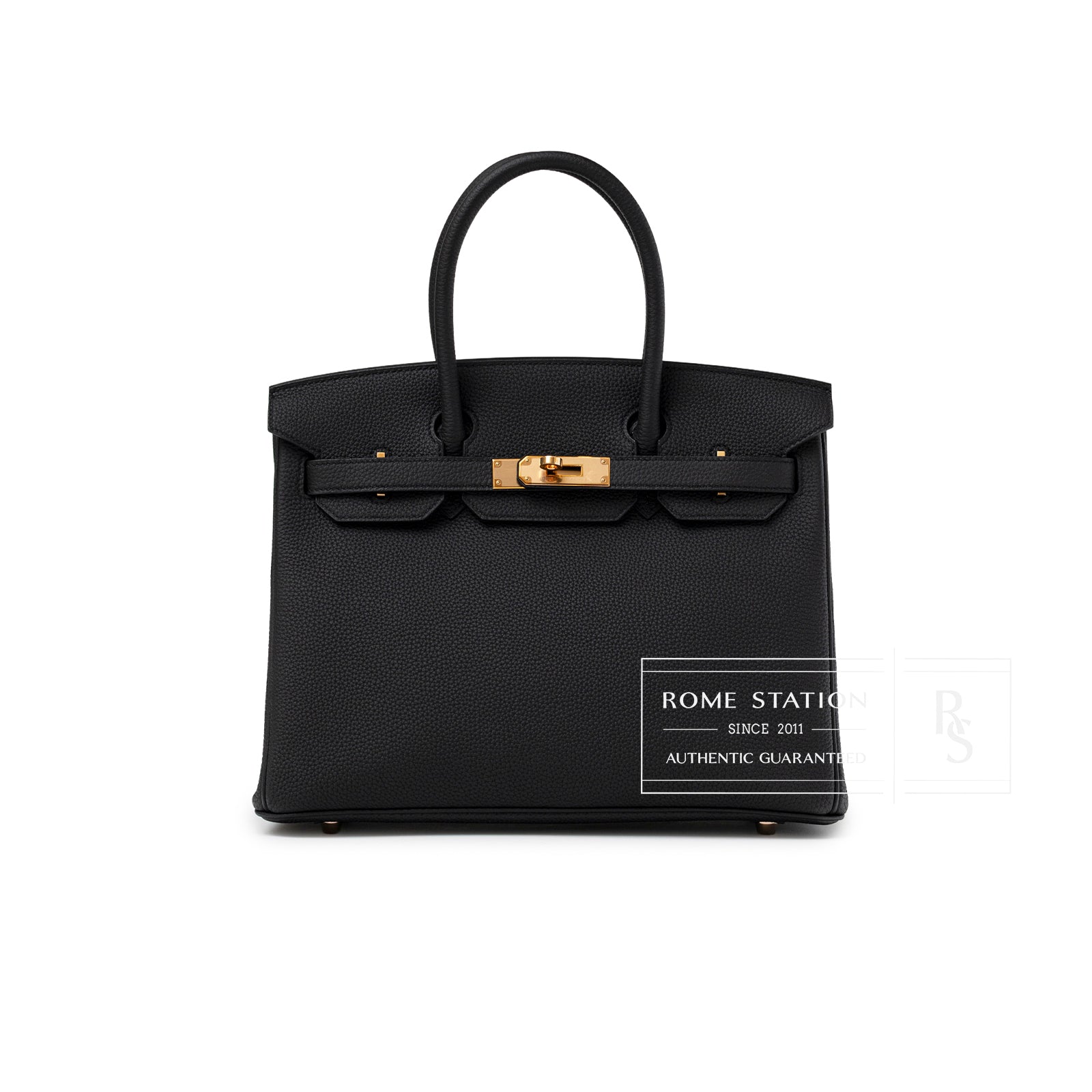 Hermès Birkin 30 Black Togo Rose Gold Hardware