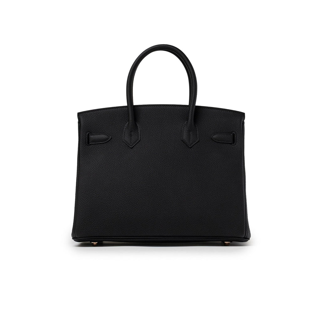 Hermès Birkin 30 Black Togo Rose Gold Hardware